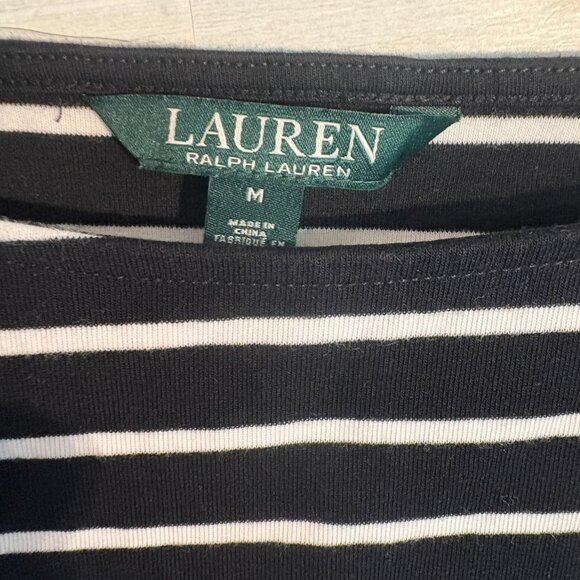 Lauren Ralph Lauren striped boatneck top M - Picture 2 of 3